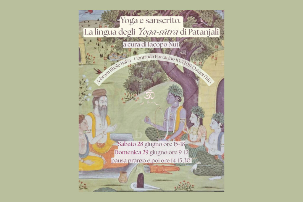 Yoga-sūtra di Patañjali.