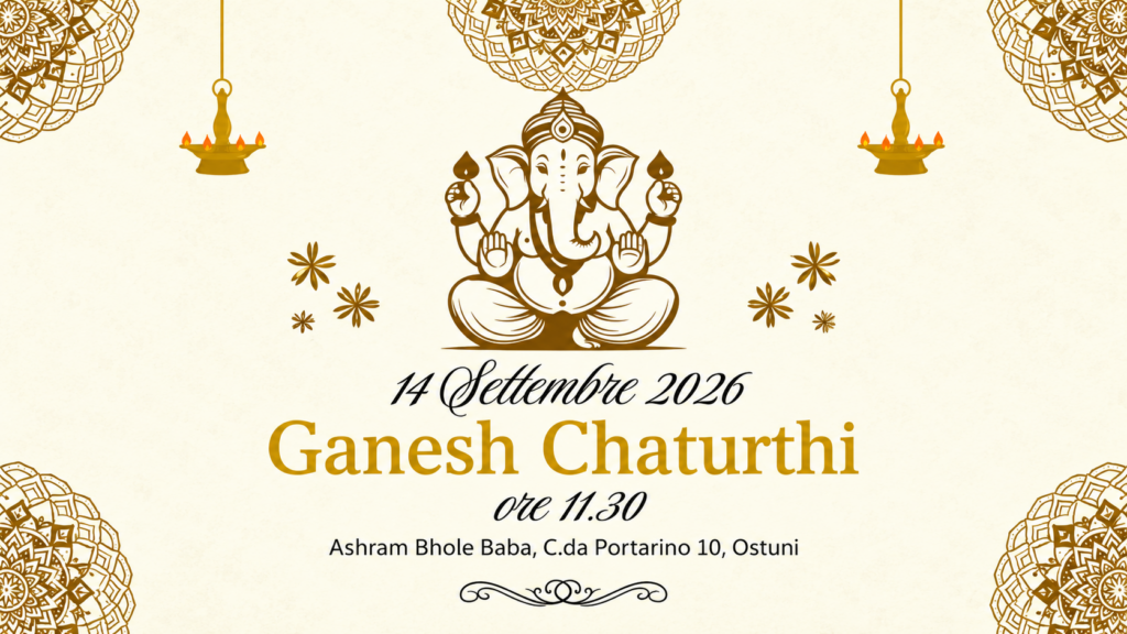Ganesh Chaturthi 2026 all'Ashram Bhole Baba di Cisternino
